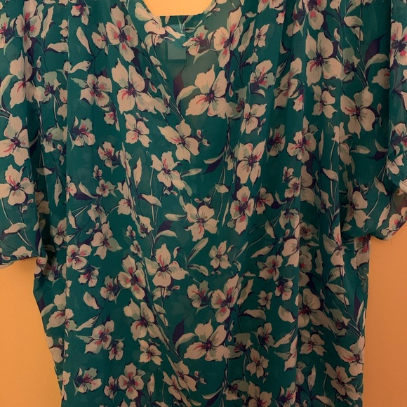 Torrid sheer, flowy, button-up top - Picture 3 of 5